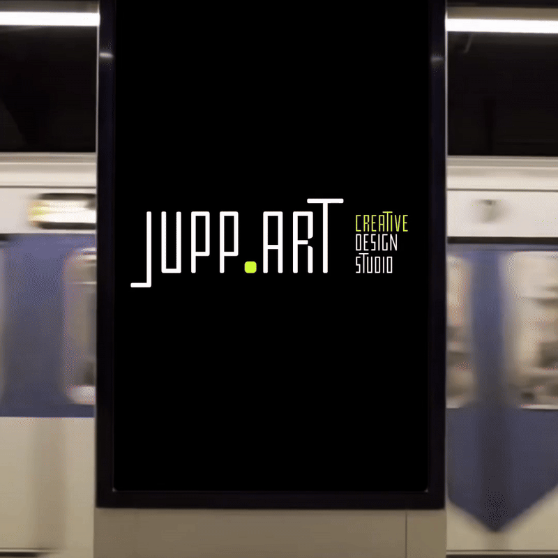 jupp.art logo jupp.art monogram logo design minimalist brand identity Cologne creative services print design
